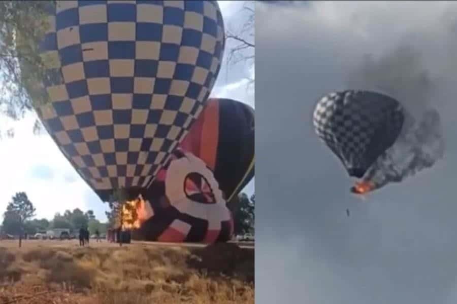 Globo aerostático se incendia durante festival y deja un muerto